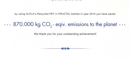 Frutctal prejel »okoljskega Oskarja«